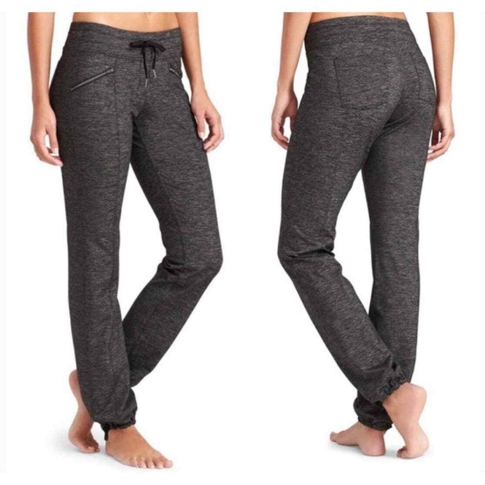Athleta — Quest Metro Slouch Full Length Jogger Pants Size Medium Heather Grey